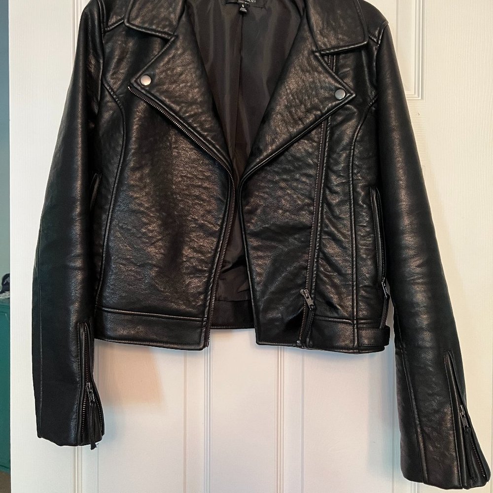 Faux Leather Motorcycle Jacket